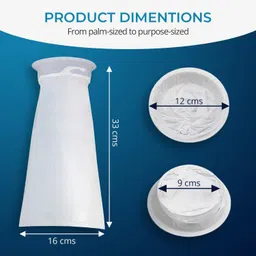 lifekrafts Disposable Plastic vomit bag - well designed, Durable, & leak-proof Pack of 10 Vomit Bag image 2