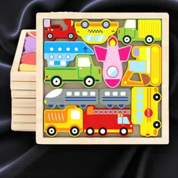 vhd Wooden Vehicle Puzzle Board for Kids – Educational Transport Toy TR169-picture-17