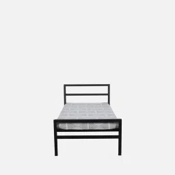 nilkamal sleep Striker Metal Single Bed in Black Finish image 4