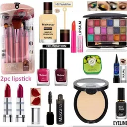 house of common WOMEN FANCY FACE MAKEUP COMBO EYE SHADOW LIPSTICK COMPACT-picture-34