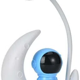 dhnashika Astronaut Space Moon LED Lamp | USB Charging Desk Light for Kids Blue Color Table Lamp-picture-12