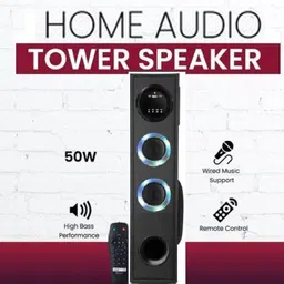 QuillQuarry GVG-Tower Multimedia Speaker System Remote Control 100 W Bluetooth Tower Speaker image 2