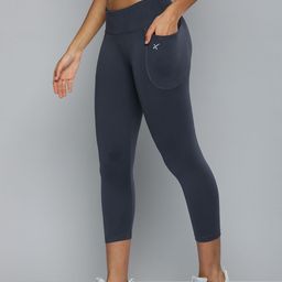hrx by hrithik roshan Solid Women Blue Tights-picture-30