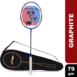 Tectonic 3R Blue, Gold, Pink Strung Badminton Racquet-image-68