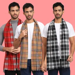 Fit N Fame Checkered Men Muffler-picture-37