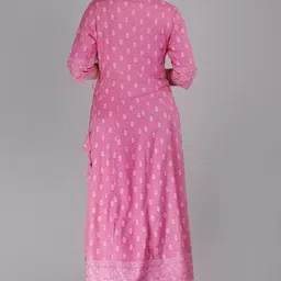 diwikj Printed Viscose Rayon Stitched Anarkali Gown image 2