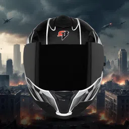steelbird SBH-57 Fighter F4 ISI and DOT Certified Full Face Helmet for Men and Women Motorbike Helmet image 3