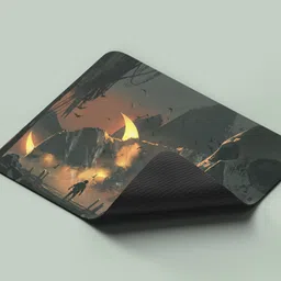 ARTOLIC Man walks mysterious skull land Gaming Mouse Pad, Non-Slip Rubber Base, 9x7.5 Non Slip Base Mousepad image 4