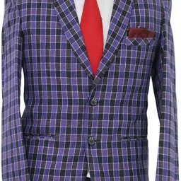 gargian master cut Men Checkered Single Breasted Formal, Party Blazer-picture-20