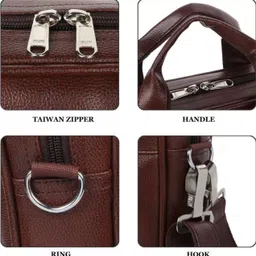 jairaj Men & Women Brown Messenger Bag image 5