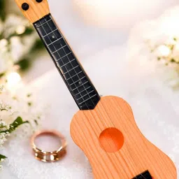 my baby love a perfect care Guitar Music Learning Toy for Kids | Small and colorful design image 2