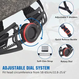 optimus Multisports Helmet For Cycling Skating Skateboard Head Size 53-58 cm With Visor Skating Helmet image 4
