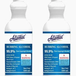 ATOMIC 500 ML X 2 Bottles IPA Iso-Propyl Alcohol Pure 99.9% [(CH3)2-CH-OH] CAS: 67-63-0 for Computers, Laptops, Mobiles-picture-22