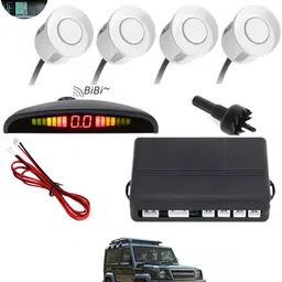 monolive Car Reverse Parking White Sensor With Led Display/Buzzer-129 White 4Parking Sensor Increased Safety For Passengers Universal For Car-129 Parking Sensor-picture-19