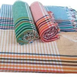 GOPAL HANDLOOMS KHADI HAND KERCHIEF PACK OF 6 ["Multicolor"] Handkerchief image 2