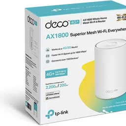 TP-Link Deco X20 4G Wifi 6 AX1800 Whole Home Mesh Router 2.4 GHz, 5 GHz 1800 Mbps Wifi Speed Dual Band Internal Antenna Ethernet (Cable Broadband) image 5