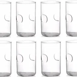 1st time (Pack of 8) Transparent Water Glass, Set Of 8, 300 ML, Clear,P333 Glass Set Beer Glass-picture-13