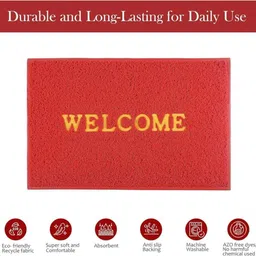 aksh creation PP (Polypropylene), Rubber Door Mat image 4