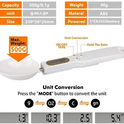 ActrovaX Kitchen Digital Spoon Scale Electronic Measuring Spoon Weighing Scale-picture-10