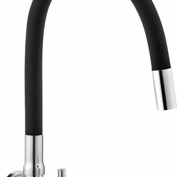 ruhe Kara Sink Cock with Flexible Silicon Black Spout Faucet/Tap (Foam Flow) 20 Inches 360° Rotatable Super-Functional Water Tap for Kitchen Sinks Pillar Tap Faucet image 2