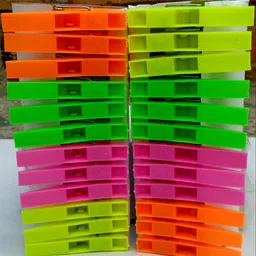 Jkstyle cloth clips for clothes multi color pack of 40 heavy duty cloth pegs Plastic Cloth Clips image 2