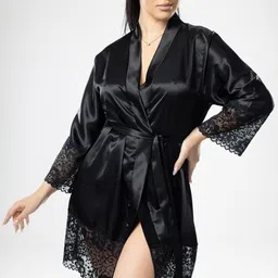 mixopia Black XL Bath Robe image 3