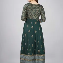 yeswant fab Printed Viscose Rayon Stitched Anarkali Gown image 2