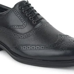 liberty HOL-125E Formal Shoes With PU Sole | Lightweight & Comfortable Lacing Brogues For Men image 4