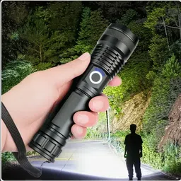 crentila Bright Torch Light Waterproof for Emergencies, Home, Outdoor, Hiking, Camping Torch image 2