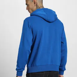 veirdo Men Full Sleeve Solid Hooded Sweatshirt image 2