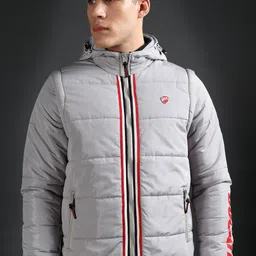 ducati Men Solid Puffer Jacket image 1