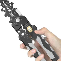 Wire Stripper Tool, Multi-function Wire Strippers Electrical Pliers for Splitting, Breaking, Stripping, Cable Cutting, Winding, and Clamping Wire Cutter-image-8