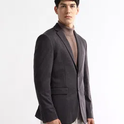 arrow Men Solid Single Breasted Formal Blazer image 2