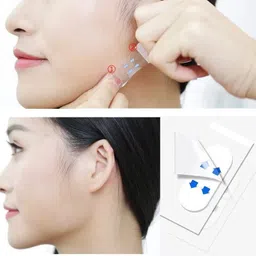 opulent mirage 40PCS/BOX Women Double Invisible Thin Face Stickers Neck Eye Tape Face Shaping Mask image 2