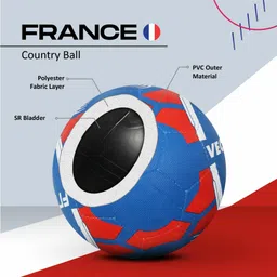 vector x France Rubber moulded Football - Size: 3 image 5