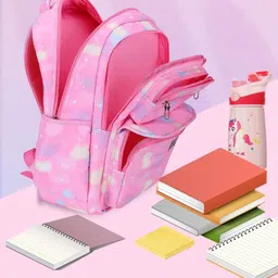 sippytales Pink unicorn Waterproof School Bag image 3
