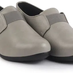 fausto Elastic Strap Slip-On Wedge Formal Shoes|Office Shoes|Lightweight And Cushioned Slip On For Women image 1