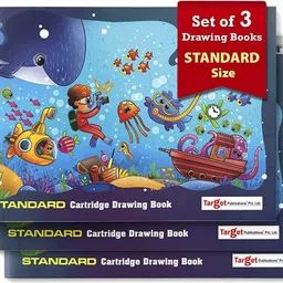 target publications Drawing Book Standard Size | Sketch Pad for Kids, Students & Artists | 34 White Blank Pages | 34.5 cm x 24 cm Approx | Soft Cover | Best Premium Experience for Drawing, Colouring & Painting | Pack of 3 Sketch Pad-picture-12