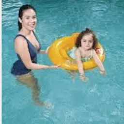 Swim safe (IND*96) Baby Seat Double Ring, Yellow Inflatable Swimming Safety Tube-image-21