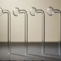 agnix 6 inch Bend Glass Oil Burner Pipe Transparent (Pack of 4) Borosilicate Glass Inside Fitting Hookah Mouth Tip-picture-36