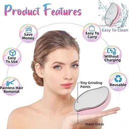 trio group TRIOGROUP Crystal Hair Removal Tools For the Face,hands,legs Shaving Brush image 4