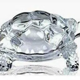 elitetouch Crystal Turtle Tortoise for Good Luck Decorative Showpiece - 8 cm (Glass, Clear) Decorative Showpiece - 6 cm image 2