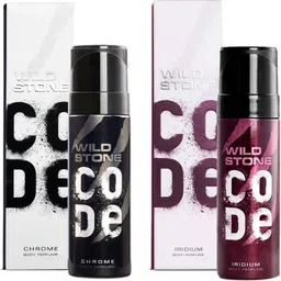 wild stone code Chrome & Iridium No Gas Deo for Men (150 ml each), Long Lasting Deo Body Spray - For Men-picture-11