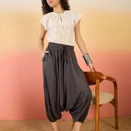 inweave Printed Rayon Women Harem Pants-picture-13