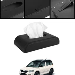 Universal Black D Shape Leatherite Tissue Holder For Car/Home-327 Vehicle Tissue Dispenser-image-50