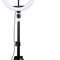 JAMMY ZONES Big Selfie Ring Light 10" with 7ft Tripod Stand for video,Reels Studio J73 Ring Flash-picture-23