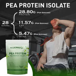 nakpro Pea Protein Isolate | 26.3g Protein, 4.94g BCAA | Added Minerals, Vegan Friendly Plant-Based Protein image 4