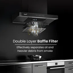 livpure ALTIMA-60-BF-HAC Auto Clean Wall Mounted BLACK 1550 CMH Chimney image 5