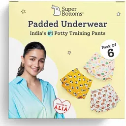 superbottoms Padded Underwear - Waterproof Pull up Underwear/Potty Training Pants for Babies/Kids, Pull up unisex trainers for girls and boys (Size 1 (12-18 M), Jungle Jam (Pack of 6))-picture-17