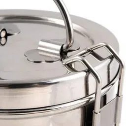 ambit Stainless Steel Strong Clip Carrier Lunch Box 2 Lunch Box (1800 ml) 6 Containers Lunch Box image 3